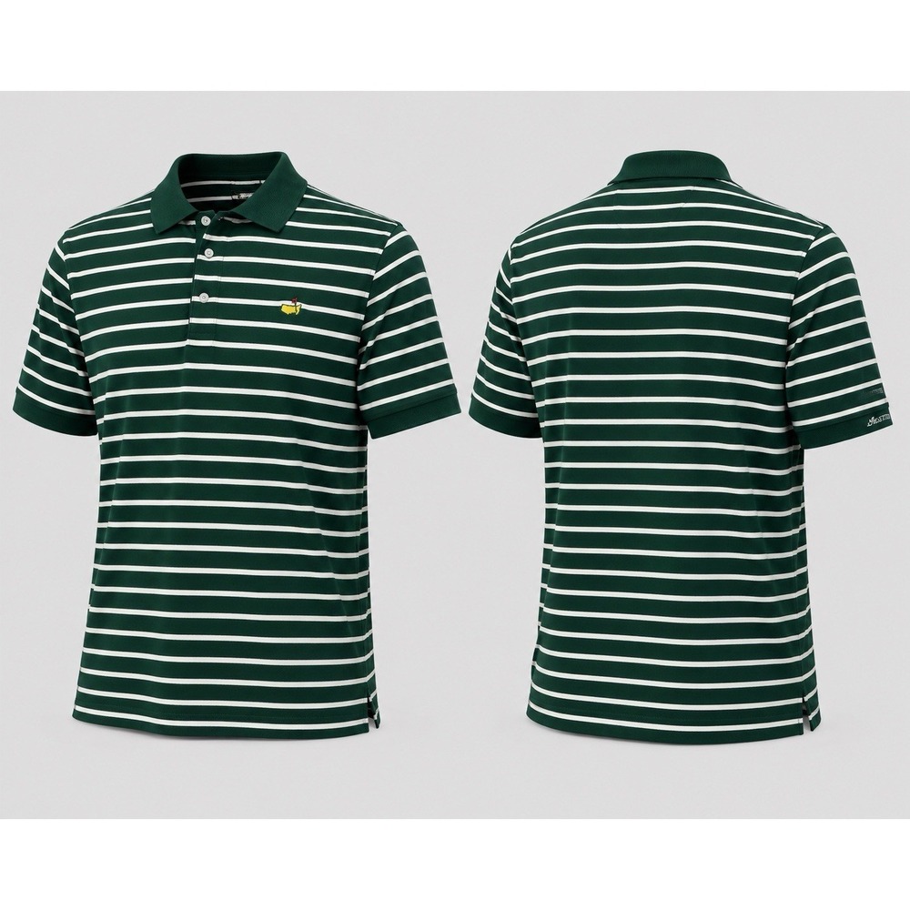Masters Collection AUGUSTA SHIRT MEN  XL GRN NATIONAL LOGO Golf Polo  Masters